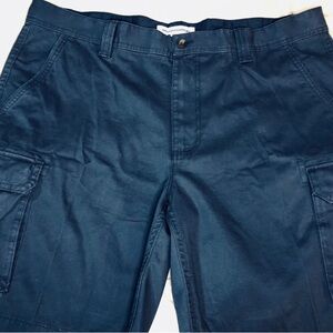 Men’s navy blue casual dress comfortable fit size 42